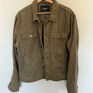 Forever 21 Men's Khaki Field Jacket